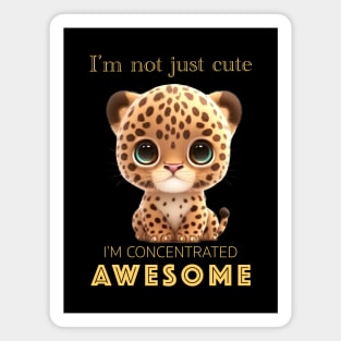 Panther Concentrated Awesome Cute Adorable Funny Quote Magnet